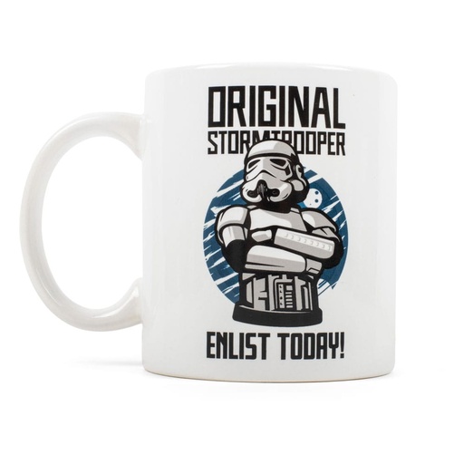 [THUP-07433] Original Stormtrooper mug Enlist Today White