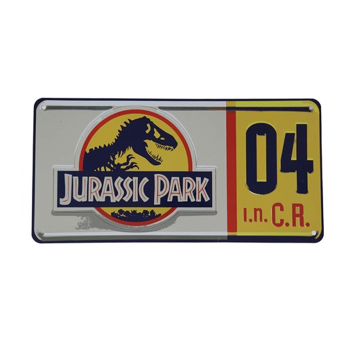 [5060662467226] Jurassic Park réplique 1/1 plaque minéralogique Dennis Nedry